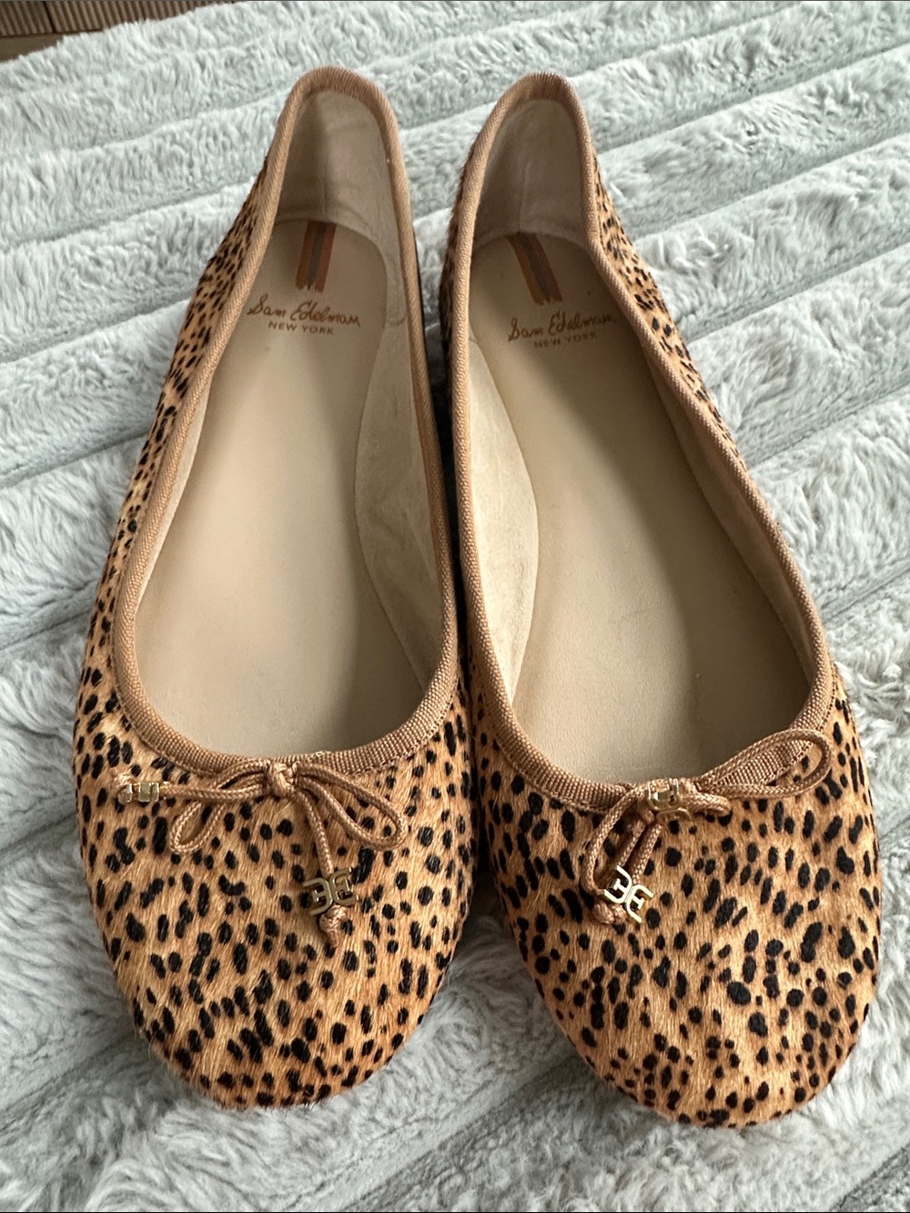 Sam Edelman Felicia Leopard-Print Ballet Flats 8.5